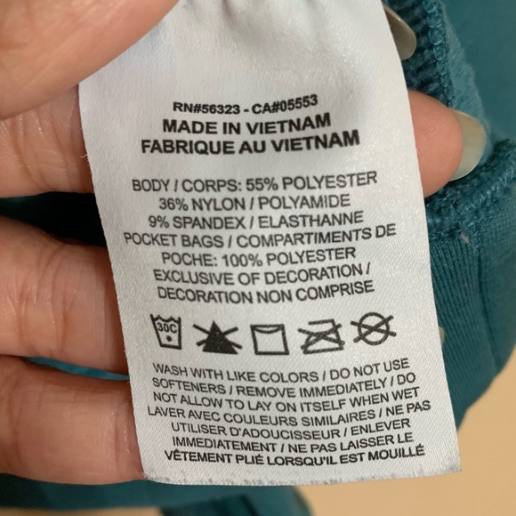 Women's XS NIKE Therma Soft Fleece Green/Blue Pullover Hoodie - Picture 5 of 5